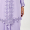 Kurung Kebaya Tulip skirt cutting with ruffle Beading Design