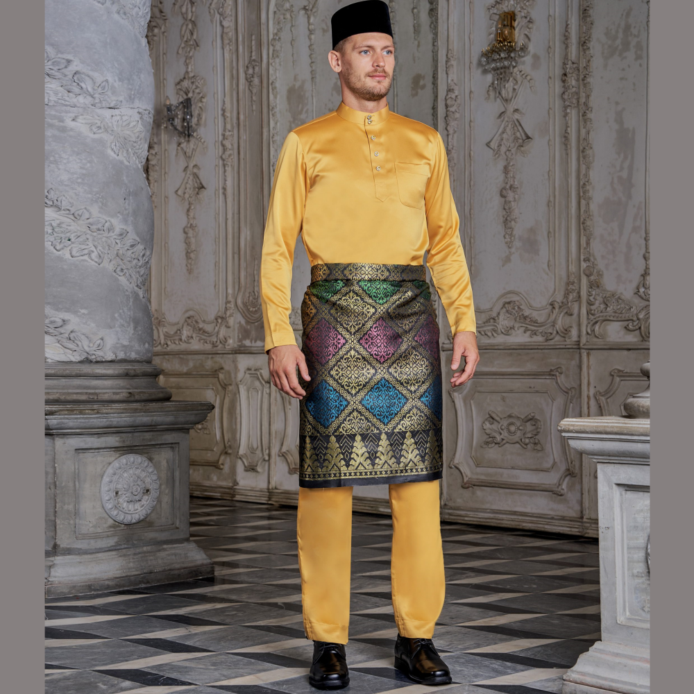  Customization Baju Melayu Tailored Fit Yellow