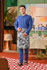  SIPO Malaysia Eid Muslim Men Clothing Classic Men's Baju Melayu Top with Metal Ring Button Detail