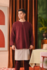 SIPO Muslim Men Clothing Malaysia Festival Men's Traditional Kurta with Key-Hole Neckline And Button Detail