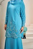 SIPO Custom Design Baju Kurung Modern 2024 Muslim Dress Malaysia Musulmane Women Dresses