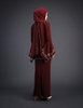 SIPO Wholesale Price New Baju Kurung Malaysia 2-layer Kurung with Embroidery And Lace Muslim Women Dress Mini Kurung 