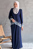SIPO Wholesale Latest 2024 Factory Price Elegant Muslim Dress Malaysia Baju Kurung Women Abaya Muslim Clothing