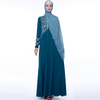 Floral Embroidery Muslim Islamic Abaya Maxi Dress Modest Dress