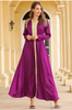 Latest Designs Turkish Luxurious Satin Muslim Islamic Women Abaya Dresses Clothing