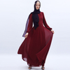 Ramadan Muslim Women's Chiffon Modest Arabian Solid Color Islamic Abaya