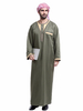 Traditional Summer Long Sleeve Muslim Islamic Clothing Robe Arab Thobes Men Daily Wear