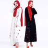 2021 Embroider Pearl Chiffon Open Abaya Muslim Malaysia Islamic Clothing