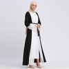 Middle East Lace Match Color Modest Open Abaya Kimono