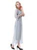 Modest MiddleEastern Crew Neck Zippered Breathable Long Sleeve Muslim Islamic Women Abaya Dress Clothing