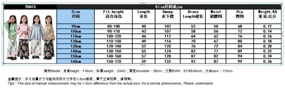 Wholesale 2 Pieces Keftan Set Islamic Clothing Maxi Skirts Set Muslim Kids Dresses For Girls (4)