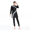 SIPO FREE SHIPPING Modest Color Stitching Full Cover Body Muslim Swimwear Skirts Women Long Islamic Swimming Suit Swimsuit