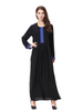 Arabian Dubai Comfortable Round Neck Applique Muslim Islamic Women Abaya Dresses Clothing