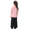 Fashion Short Sleeve Islamic Children Clothing Muslims Kids Clothes Pants Shirt Set For Girls