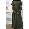 Islamic Long-sleeved Chiffon Embroidery Casual Dress Muslim Modest Abaya