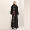 Middle Easct Floral Print Modest Fashion Open Abaya Kimono