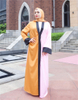 Dubai Wholesale Color Robes Islamic Clothing Kimono Abaya Front Open Muslim Dresses
