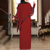 FREE SHIPPING 2021 Modest Pure Color Long Sleeve Islamic Clothing Prayer Dresses Muslim Women Maxi Dress Abaya With Shawl