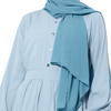 Basic Solid Color Dress Muslim Women Fashion Style Maxi Dress Modest Abaya