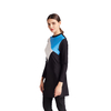 Stitching Hooded Conservative Swimwear Beachwear High Elastic Swimsuit