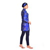 Muslim Plus Size Slim High Elastic Tight-fitting Long-sleeved Swimsuit Three-piece Printed Swimsuit
