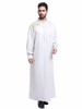 FREE SHIPPING Designer Arabic Jubba Embroidery Breathable Long Sleeve Islamic Clothing Robe Men Thobes For Muslims Brothers