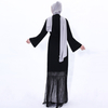 2021 Tassels with Dubai Elegant Open Abaya Kimono Muslim Women's Lace-up Cardigan
