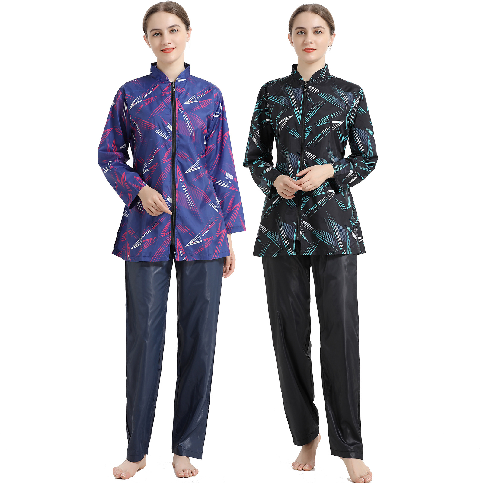 SIPO Fashionable Muslim Islamic Swimming Wear Burkini Maxi Length Waist Tie