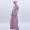 Pure Color Muslim Islamic Abaya Maxi Dress Modest Dress