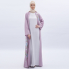 2021 Middle East Open Abaya Cardigan Skirt Applique Sequin Embroidered Cardigan Muslim