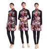 SIPO Three-piece Printed Swimsuit Conservative Tight Swimsuit