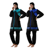 SIPO Women's Conservative Swimsuit Loose Large Size Zipper Hood Thin Three-piece Suit