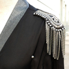 Fashion Epaulettes Beading Muslim Islamic Modest Open Abaya Cardigan
