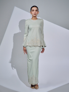 SIPO 2024 New Design Supplier Baju Muslimah Malaysia Baju Kurung Modern Embroidery Sequined Lace for Muslim Women
