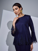 SIPO New Arrival Women Modest Set Malaysia Baju Kurung Hijabs Muslim Lace Sleeves for Muslim Women