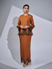 SIPO Malaysia Baju Kurung Fashion Baju Latest Design Dress Round Neckline Lace Islamic Women Modest Wear