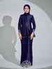 SIPO Fresh Arrival Muslim Baju Kurung with Beauty Floral Embroidery High Quality Colorful Baju Kurung