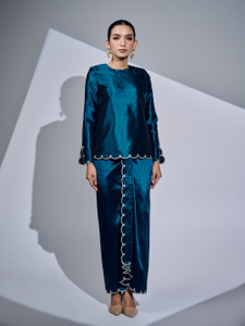 SIPO 2024 New Collection Classic Solid Color Malaysia Baju Kurung Islamic Clothing Muslim Women Dress