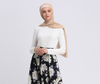 Plus Size Modern Modest Fashion Stripe New Muslim Lady Latest Design Sheath Dress Skirt