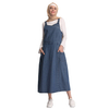 Plus Size New Dubai Muslim Lady Modest Fashion Denim Sheath Dress Skirt