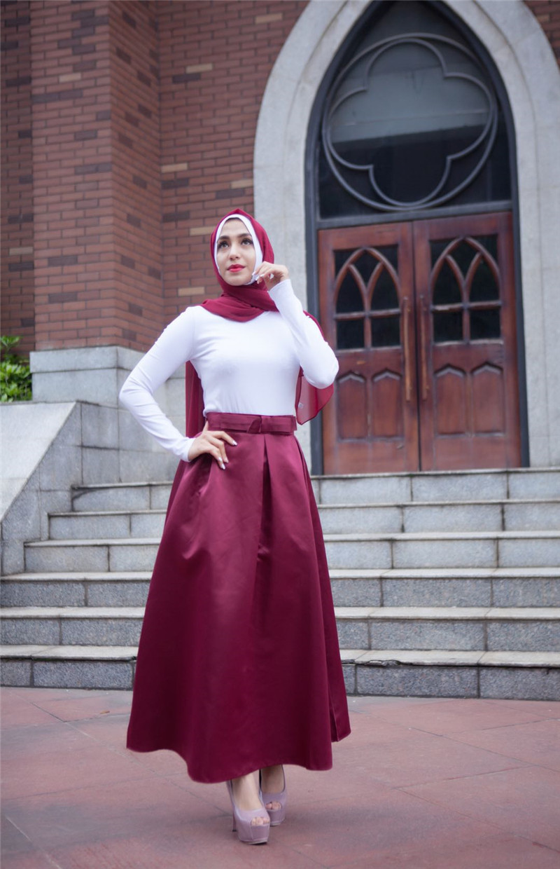 Modern Princess Fashion New Muslim Lady Latest Design Sheath Dress Skirt