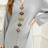 Middle East New Design Arabic Modest Fashion Islamic Dress Robe Muslim Maxi Dresses Abaya