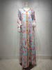  Modest Dubai Vêtements Print Borka Maxi Latest Designs Women Embroidery Muslim Dress Islamic Clothing Cotton Kimono Abaya