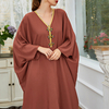 Loose Casual Modest Fashion Islamic Dress Plus Size Robe Muslim Kaftan Maxi Dresses Abaya