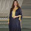  Dubai Open Vêtements Islamic Clothing Borka Maxi Muslim Dress Print Modest Women Embroidery Cotton Kimono Abaya