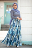 2022 European and American new style women's chiffon fashion printed skirt