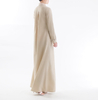 Cotton Long Sleeve Plus Size Modest Fashion Loose Casual Islamic Robe Muslim Maxi Dresses Abaya