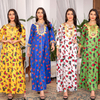  Dubai Robe Femme Musulman Vêtements Women Turkish Borka Islamic Clothing Vetement Femme Modest Kebaya Maleisie Embroidery Prayer Clothes Maxi Dress Open Abaya