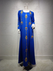  Cotton Embroidery Vêtements Modest Print Muslim Dress Islamic Clothing Dubai Borka Women Kimono Abaya