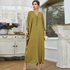 2022 New Arabic Modest Fashion Islamic Dress Robe Muslim Maxi Dresses Abaya
